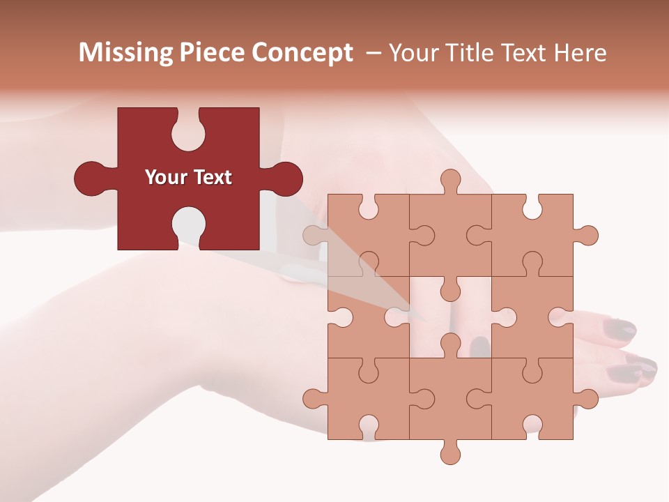 Hand Care, Isolated On White Background PowerPoint Template