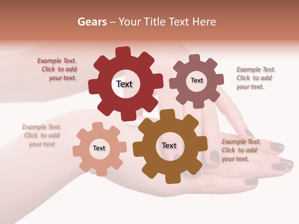 Hand Care, Isolated On White Background PowerPoint Template