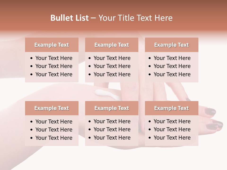 Hand Care, Isolated On White Background PowerPoint Template