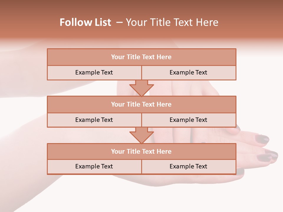 Hand Care, Isolated On White Background PowerPoint Template