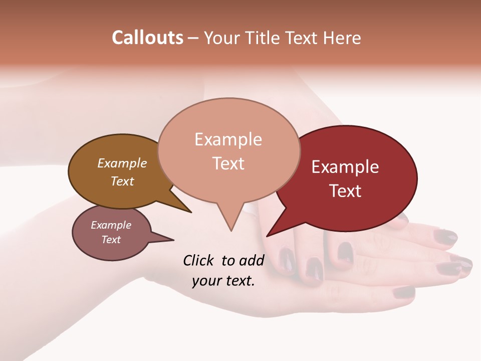 Hand Care, Isolated On White Background PowerPoint Template