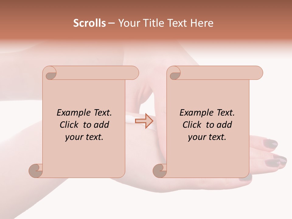 Hand Care, Isolated On White Background PowerPoint Template