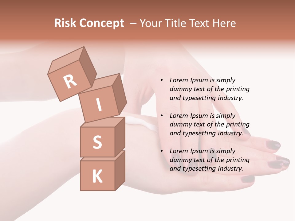 Hand Care, Isolated On White Background PowerPoint Template