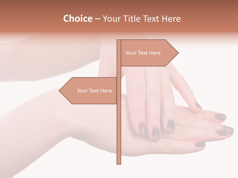 Hand Care, Isolated On White Background PowerPoint Template