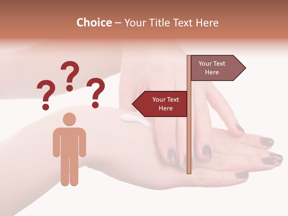 Hand Care, Isolated On White Background PowerPoint Template