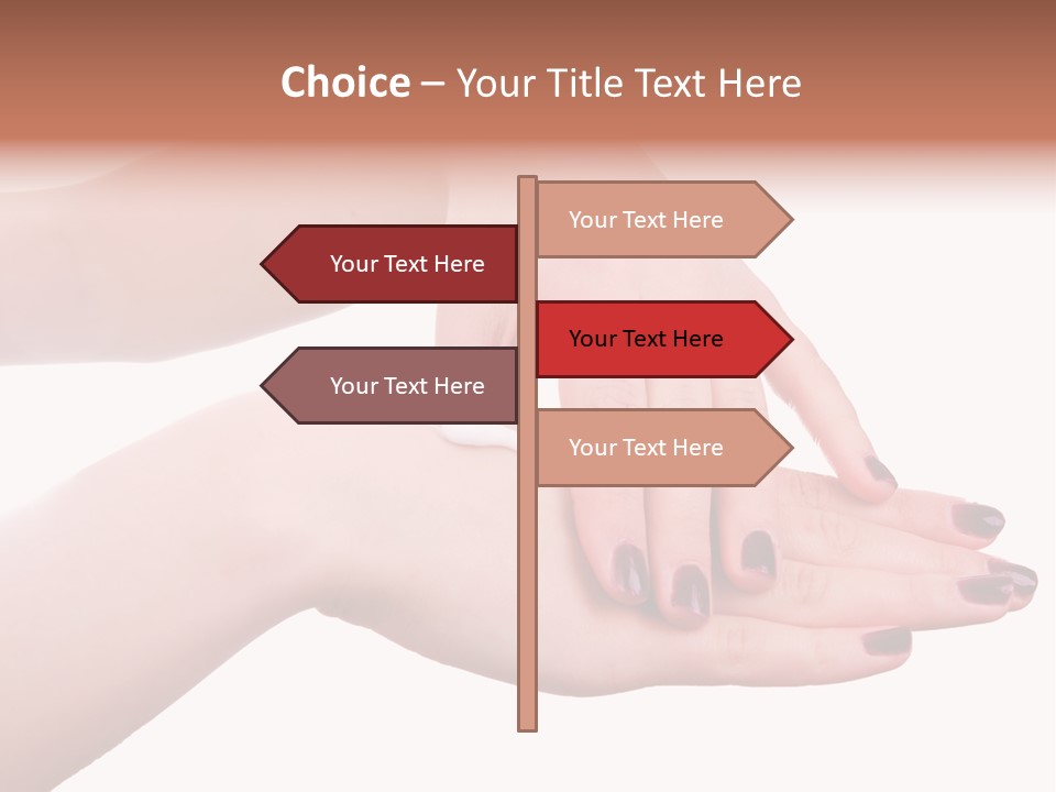 Hand Care, Isolated On White Background PowerPoint Template