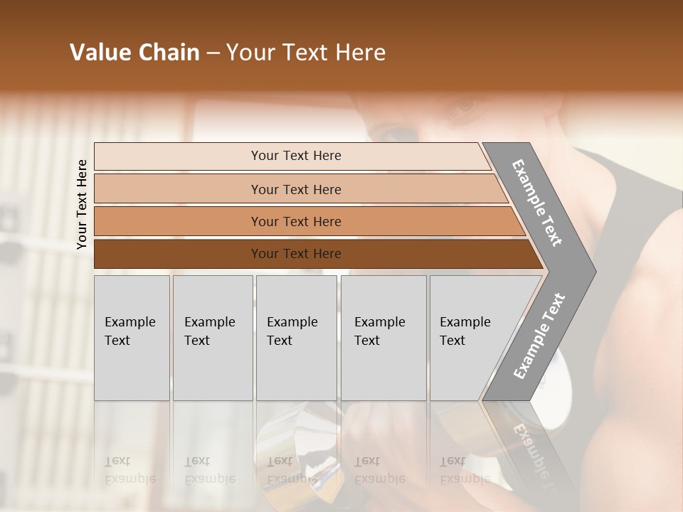 Man Having A Workout With Dumbbell In The Gym PowerPoint Template