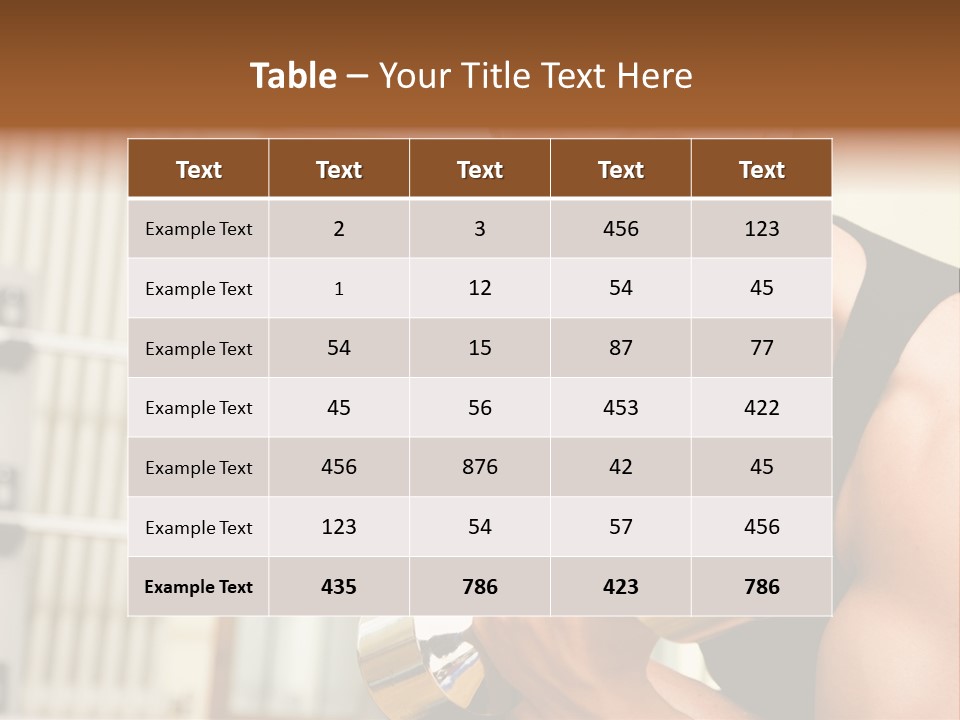 Man Having A Workout With Dumbbell In The Gym PowerPoint Template