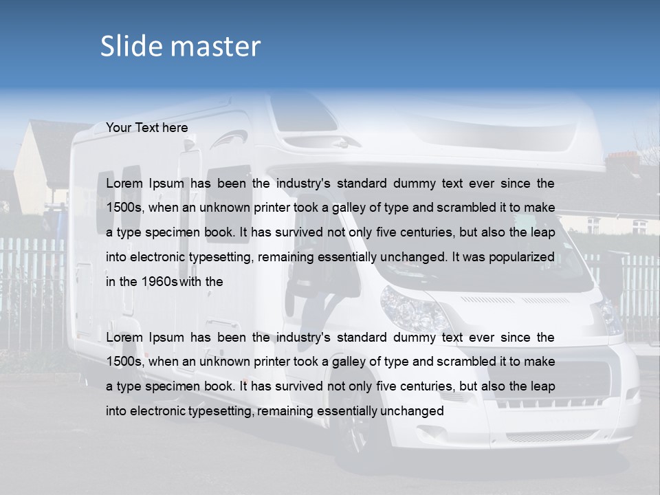 Camper Van PowerPoint Template