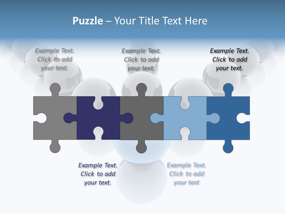 The Mountain, Blue Sky Day At Ski Resort PowerPoint Template