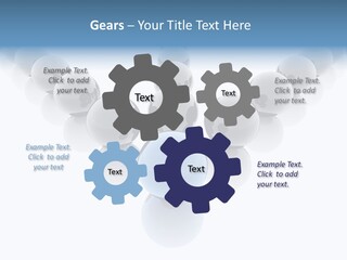 The Mountain, Blue Sky Day At Ski Resort PowerPoint Template