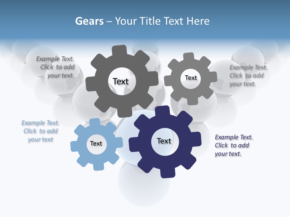 The Mountain, Blue Sky Day At Ski Resort PowerPoint Template