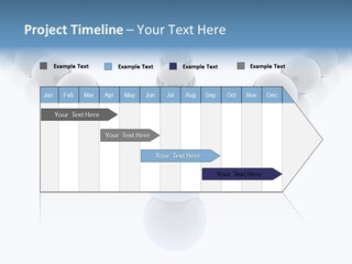 The Mountain, Blue Sky Day At Ski Resort PowerPoint Template