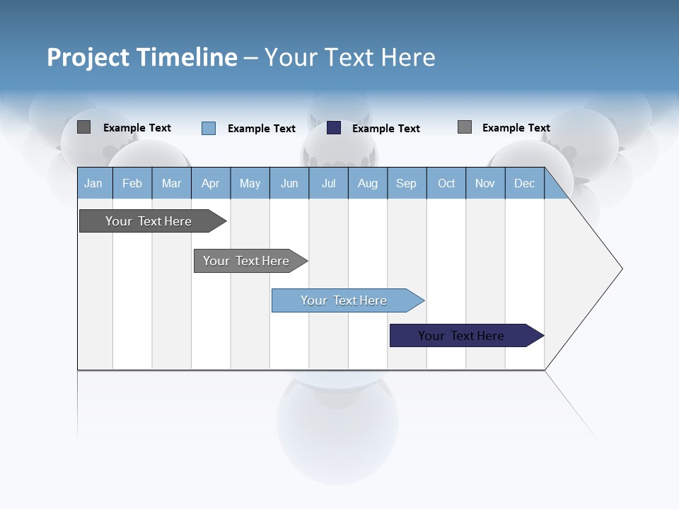 The Mountain, Blue Sky Day At Ski Resort PowerPoint Template
