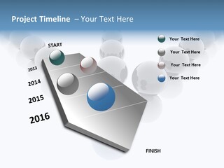 The Mountain, Blue Sky Day At Ski Resort PowerPoint Template