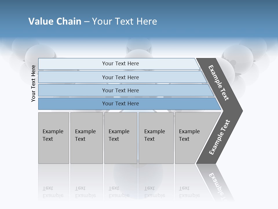 The Mountain, Blue Sky Day At Ski Resort PowerPoint Template