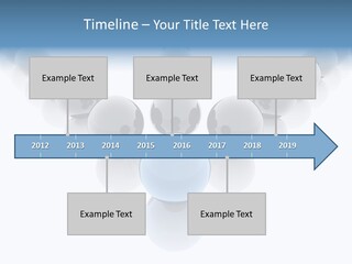 The Mountain, Blue Sky Day At Ski Resort PowerPoint Template