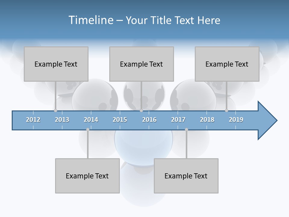 The Mountain, Blue Sky Day At Ski Resort PowerPoint Template