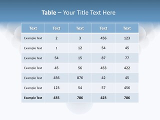The Mountain, Blue Sky Day At Ski Resort PowerPoint Template