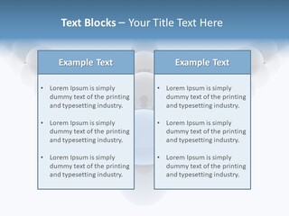 The Mountain, Blue Sky Day At Ski Resort PowerPoint Template