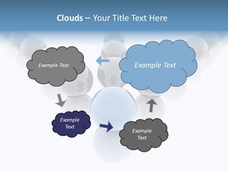 The Mountain, Blue Sky Day At Ski Resort PowerPoint Template