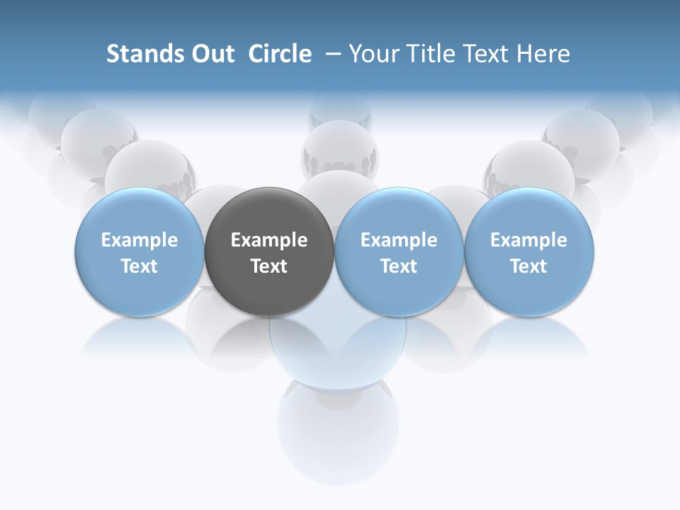 The Mountain, Blue Sky Day At Ski Resort PowerPoint Template