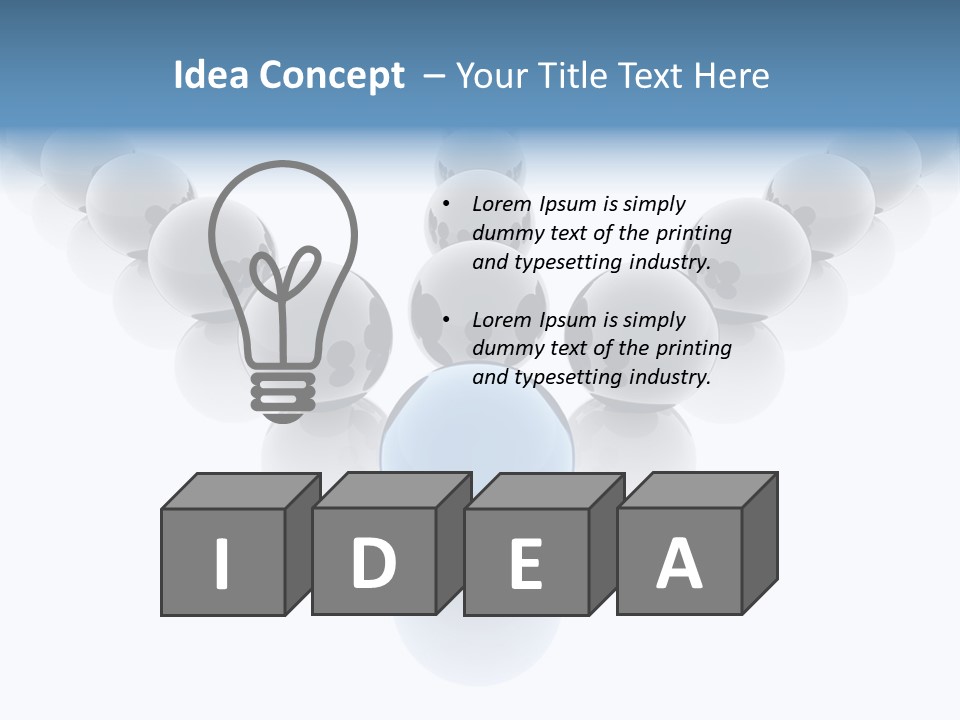 The Mountain, Blue Sky Day At Ski Resort PowerPoint Template