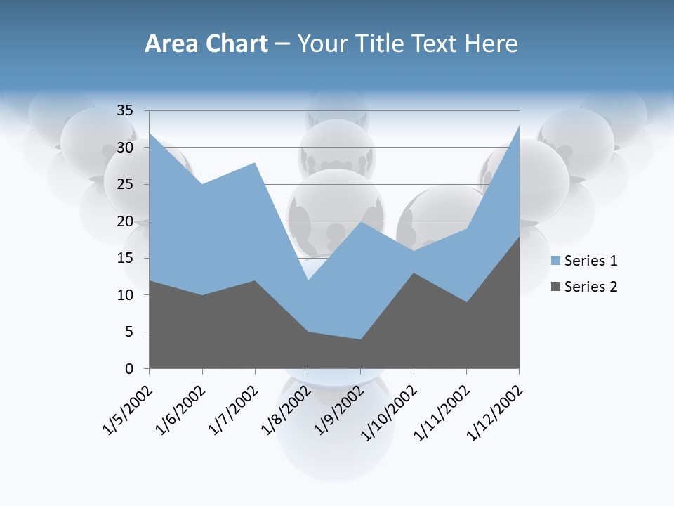 The Mountain, Blue Sky Day At Ski Resort PowerPoint Template