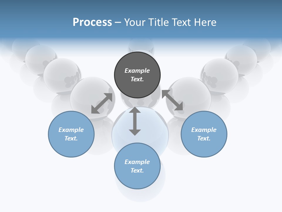 The Mountain, Blue Sky Day At Ski Resort PowerPoint Template
