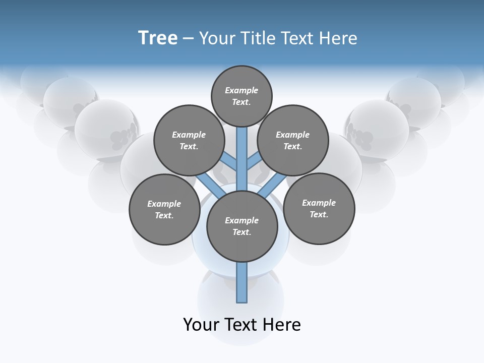 The Mountain, Blue Sky Day At Ski Resort PowerPoint Template