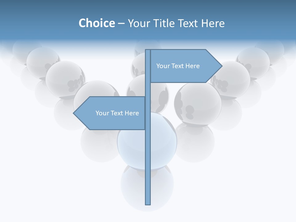 The Mountain, Blue Sky Day At Ski Resort PowerPoint Template
