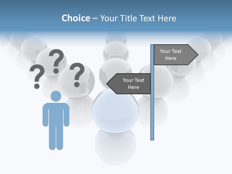 The Mountain, Blue Sky Day At Ski Resort PowerPoint Template