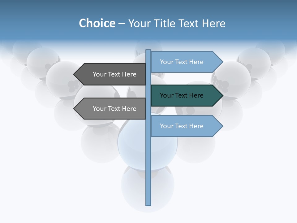 The Mountain, Blue Sky Day At Ski Resort PowerPoint Template