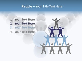 The Mountain, Blue Sky Day At Ski Resort PowerPoint Template