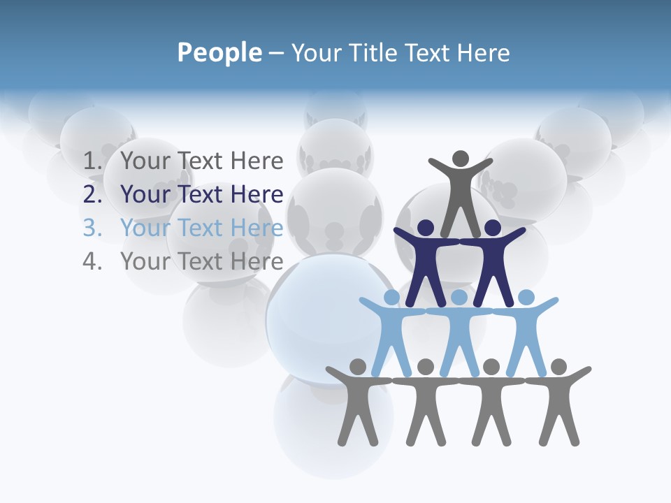 The Mountain, Blue Sky Day At Ski Resort PowerPoint Template