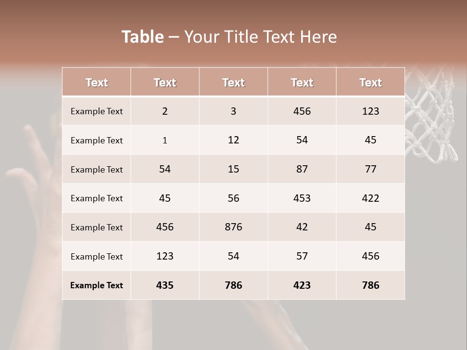 Basket Ball PowerPoint Template