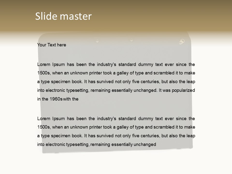 Picture Of Black Portfolio Case On White Background PowerPoint Template