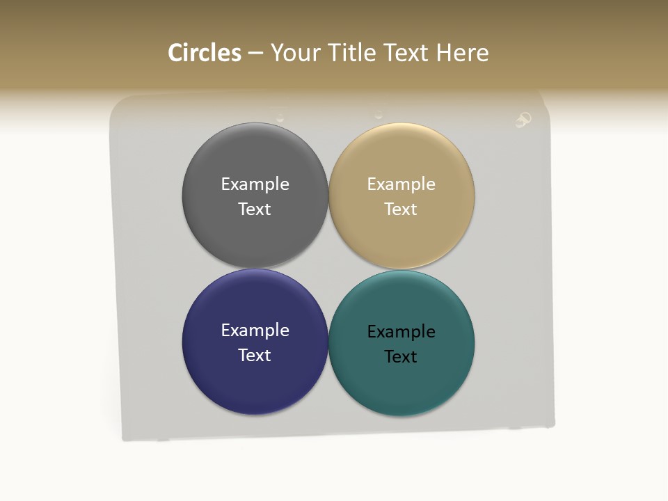 Picture Of Black Portfolio Case On White Background PowerPoint Template