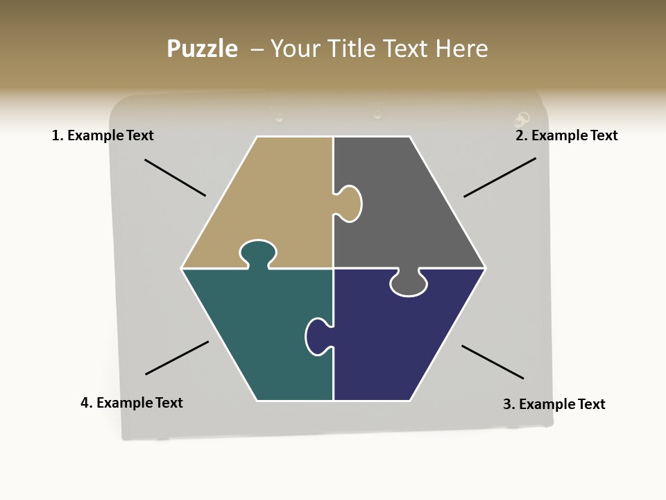 Picture Of Black Portfolio Case On White Background PowerPoint Template