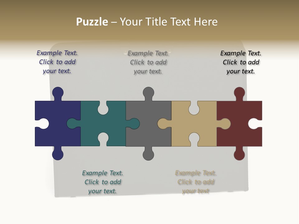 Picture Of Black Portfolio Case On White Background PowerPoint Template