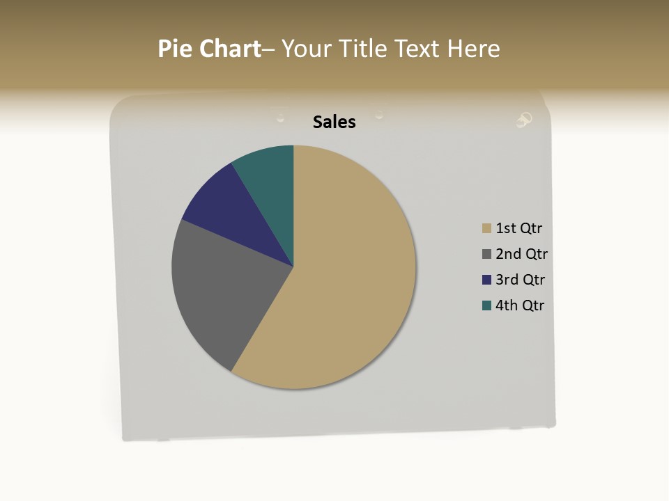 Picture Of Black Portfolio Case On White Background PowerPoint Template