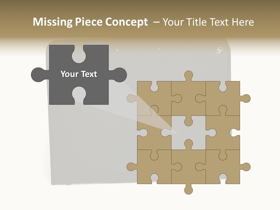 Picture Of Black Portfolio Case On White Background PowerPoint Template