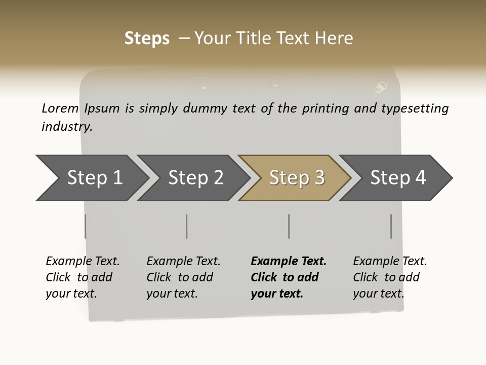 Picture Of Black Portfolio Case On White Background PowerPoint Template
