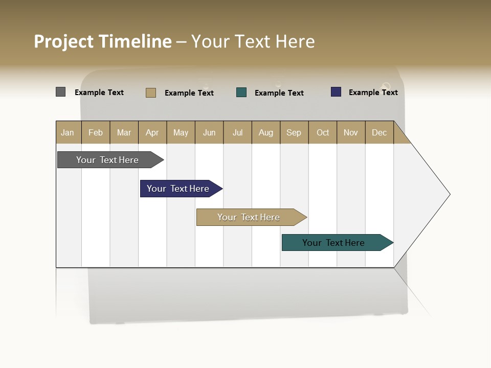 Picture Of Black Portfolio Case On White Background PowerPoint Template