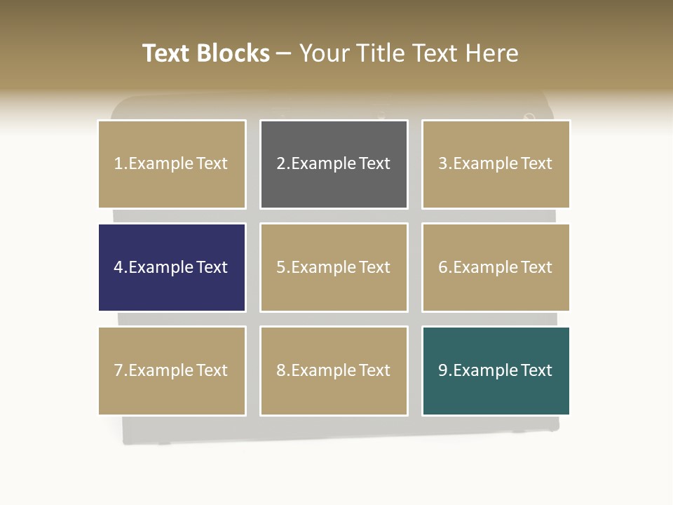 Picture Of Black Portfolio Case On White Background PowerPoint Template