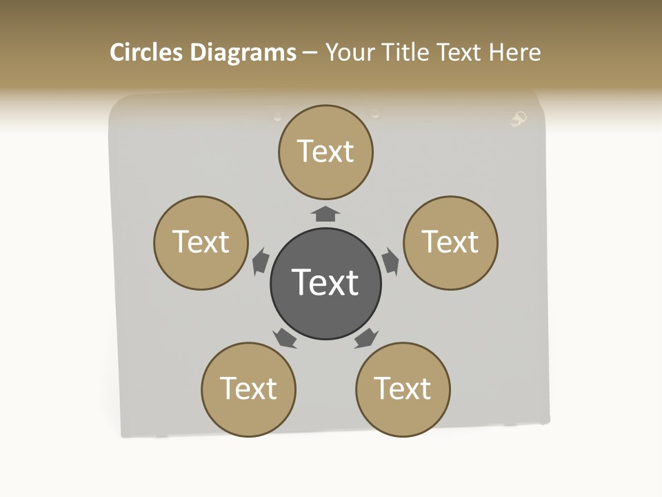 Picture Of Black Portfolio Case On White Background PowerPoint Template