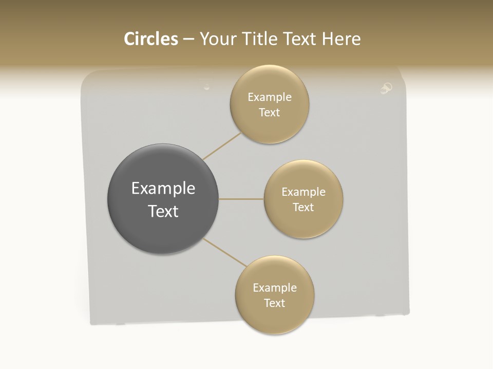 Picture Of Black Portfolio Case On White Background PowerPoint Template