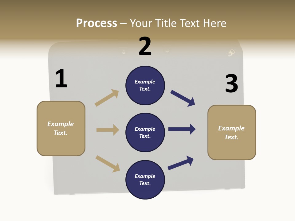 Picture Of Black Portfolio Case On White Background PowerPoint Template