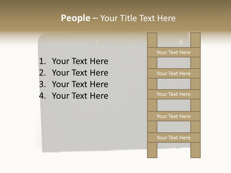 Picture Of Black Portfolio Case On White Background PowerPoint Template