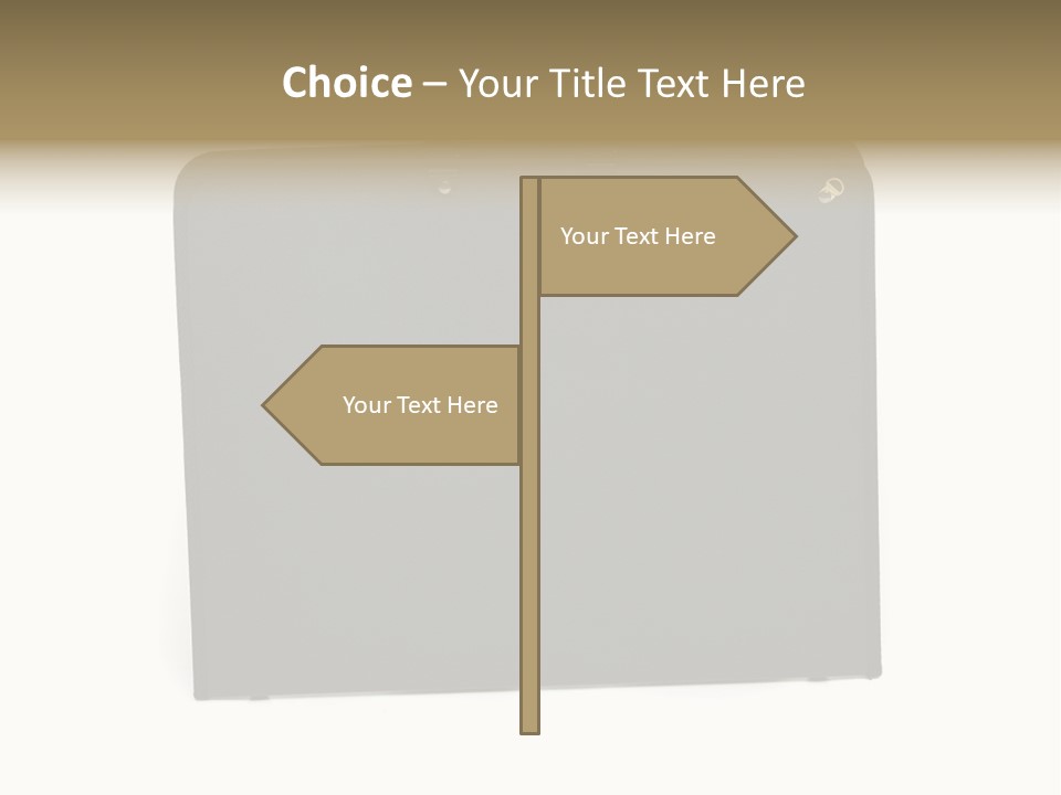 Picture Of Black Portfolio Case On White Background PowerPoint Template